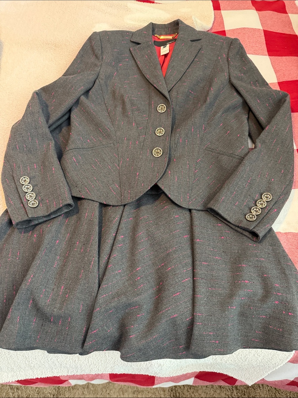 Les Copains Wool Skirt Suit